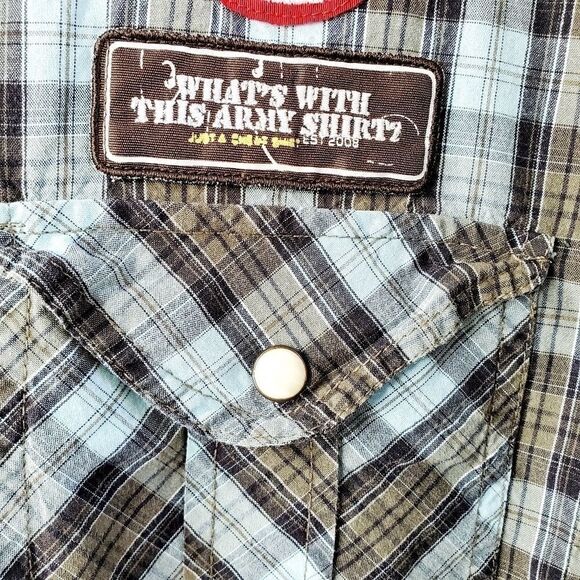 J.A.C.H.S western style plaid button down extra large - Picture 13 of 13